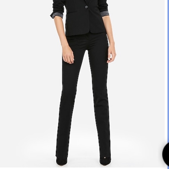 Express - Low Cut Barely Boot Cut Columnist Pant - Picture 2 of 3